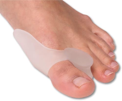 NatraCure Gel (Гель) Big Toe Bunion Guards & Toe Spreaders (2 Pieces) - Pain Relief for Crooked, Overlapping Toes, Pressure, Protector, Corrector, Shield, Spacer, Pad, Separator, Cushion - 1315-M CAT 2PK NatraCure