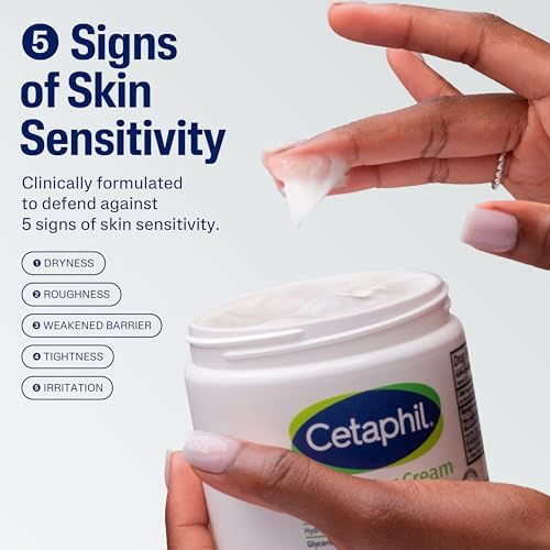 Cetaphil Face & Body Moisturizer, Hydrating Moisturizing Cream for Dry to Very Dry, Sensitive Skin, NEW 8.8 oz, Fragrance Free, Non-Comedogenic, Non-Greasy (Packaging May Vary) Cetaphil