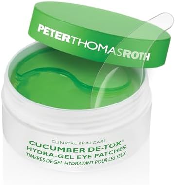 Peter Thomas Roth | Cucumber De-Tox Hydra-Gel Eye Patches | Soothing Under-Eye Patches for Puffiness, Dark Circles, Fine Lines and Wrinkles, 60 Count (Pack of 1) Peter Thomas Roth