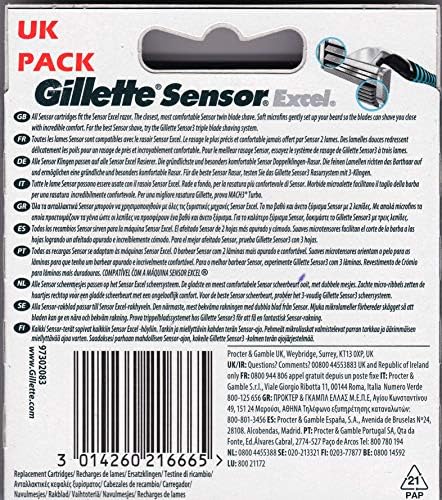 Gillette Sensor Excel - 50 Count (5 x 10 Packs) Gillette