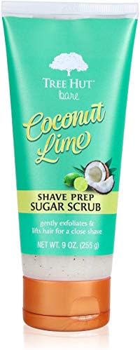 Tree Hut Bare Shave Prep Sugar Scrub, 9oz, Essentials for Soft, Smooth, Bare Skin Tree Hut