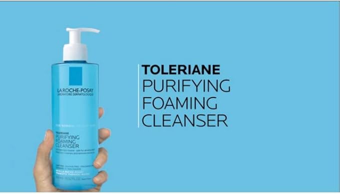 La Roche-Posay Toleriane Purifying Foaming Facial Cleanser, Oil Free Face Wash for Oily Skin and for Sensitive Skin with Niacinamide, Pore Cleanser Won’t Dry Out Skin, Unscented La Roche-Posay