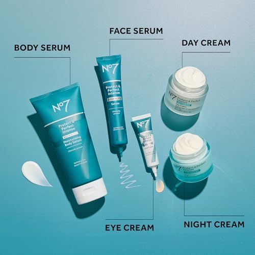 No7 Protect & Perfect Intense Advanced Night Cream (Крем) Fragrance Free - Vitamin E & Shea Butter Face Cream - Fine Line Reducing Moisturizer with Collagen Peptide Technology (1.69 fl oz (Жидкие унции)) No7