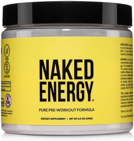 Naked Citrus Naked Energy - Citrus Flavored Clean Pre Workout Supplement for Men and Women, Vegan Friendly, No Added Sweeteners, Colors Or Flavors - 30 Servings (Порции) Naked Nutrition