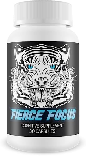 Fierce Focus- Natural Brain Function Support - Memory, Focus & Clarity Formula -Optimal Performance Natural Nootropic and Cognitive Support Supplement - DMAE- 30 Capsules (Капсулы) Fierce Focus