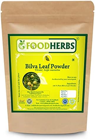 Bilva/Vilva Ilai/Aegle Marmelos Leaf Powder (200 GMS/0.44 Lbs) Foodherbs