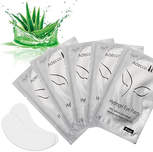 AHIER 250 Pairs Set Eyelash Extension Eye Pads, Hydrogel Eye Pads for Lash Extensions, DIY False Eyelash Extensions Lint Free Eye Gel Pads Makeup Supplies AHIER