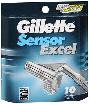 Gillette Sensor Excel Cartridges - 10 ct, Pack of 2 Gillette