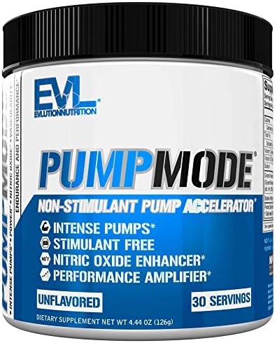 PumpMode - Порошок для тренировки без стимуляторов с оксидом азота и глицерином Evlution