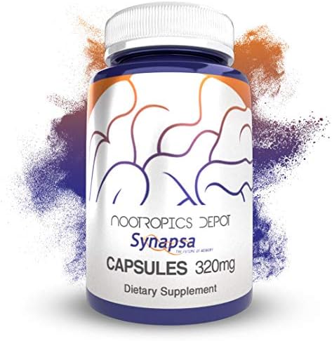 Nootropics Depot Synapsa Bacopa Monnieri Capsules | 320mg | 60 Count | Whole Plant Extract | Ayurveda Supplement | Adaptogen Herb | to Enhance Learning, Memory & Mental Performance Nootropics Depot