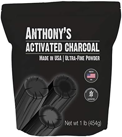 Anthony's Activated Charcoal, 1 lb (Фунты), Made in USA, Ultra Fine, Gluten Free & Food Grade Anthony's