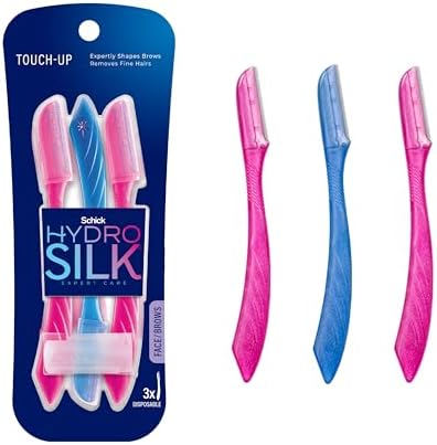 Ручной станок для дермапланинга Schick Hydro Silk Touch-Up с защитными колпачками, набор из 3 штук Schick Hydro Silk