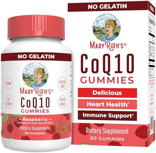 MaryRuth Organics CoQ10 | 1 Month Supply | CoQ10 Gummies (Жевательные конфеты) | CoQ10 Supplements for Adults & Kids | Gummy Supplements for Heart Health & Cellular Energy | Vegan | Non-GMO | Gluten Free | 60 Count MaryRuth Organics