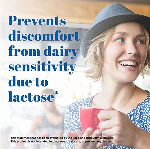 Lactaid Original Strength Lactose Intolerance Relief Caplets with Natural Lactase Enzyme, Dietary Supplement to Help Prevent Gas, Bloating & Diarrhea Due to Lactose Sensitivity, 120 ct Lactaid