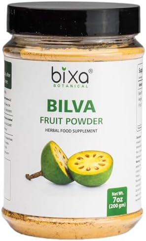 bixa BOTANICAL Bilva Fruit Powder (Порошок) (Aegle marmelos/Bael Fruit) | 200 Grams / 7 OZ | Ayurvedic Herbal Supplement |Healthy Bowel Functions | Gluten Free, Non-GMO, Steam Sterlized, Vegan, 100% Pure. Bixa BOTANICAL