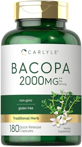 Carlyle Bacopa Monnieri Capsules (Капсулы) | 180 Capsules | Gluten Free Supplement Carlyle