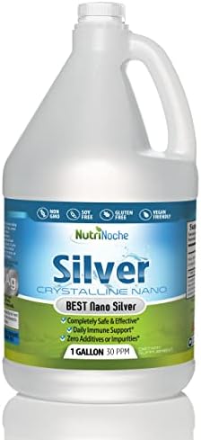 NutriNoche Colloidal Silver Mineral Liquid (Жидкость) Supplement - 30 ppm - 32 Ounces - Colloidal Minerals NutriNoche