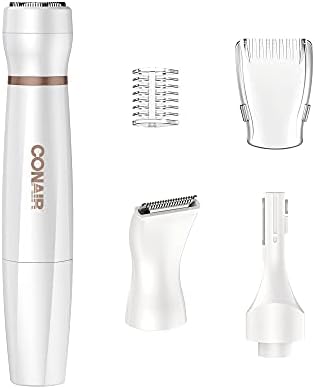 Conair All-In-1 Facial Hair Removal for Women, Cordless Electric Trimmer, Perfect for Face, Ear/Nose, Eyebrows, and Bikini Lines Conair