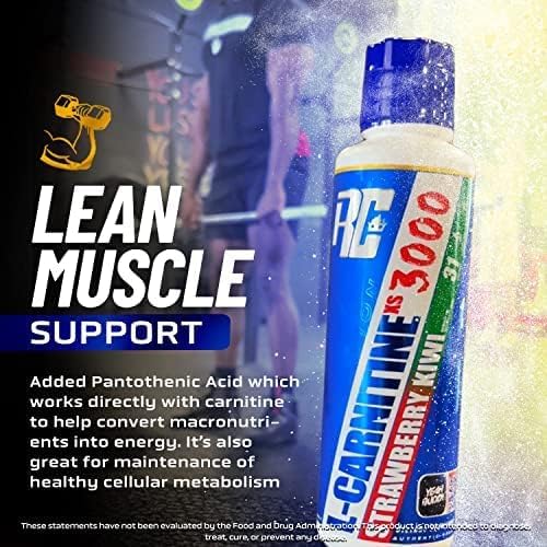 Ronnie Coleman Signature Series L-Carnitine XS 3000 Liquid (Жидкость), Amino Acids Metabolism and Lean Muscle Strength Support, Stimulant Free, Sugar Free, Zero Carbs, Blue Razz, 16 Oz Ronnie Coleman Signature Series