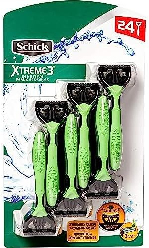 Одноразовые бритвы Schick Xtreme 3 Sensitive для чувствительной кожи, 24 шт. Schick