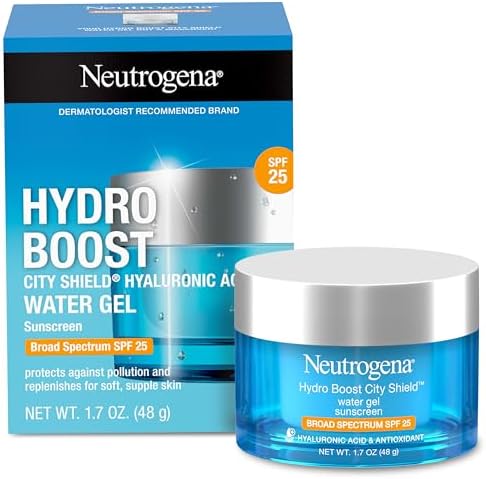 Neutrogena Hydro Boost Face Moisturizer with SPF 25, Hydrating Facial Sunscreen, Oil-Free and Non-Comedogenic Water Gel Face Lotion 1.7 oz Neutrogena