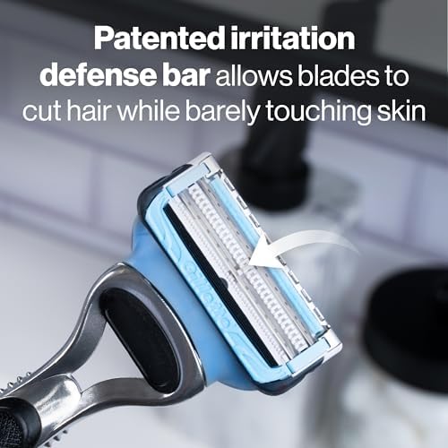 Gillette SkinGuard Razors, 1 Gillette Razor, 4 Razor Blade Refills, Designed for Men with Skin Irritation, Razor Bumps, and Sensitive Skin Gillette