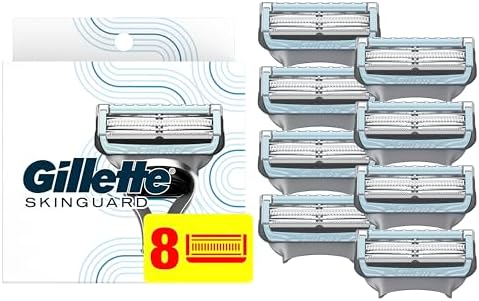 Gillette SkinGuard Men's Razor Blades, 8 Blade Refills Gillette