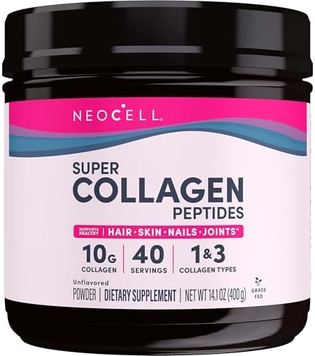 Порошок NeoCell Super Collagen Peptides, 10 г коллагена в порции, без глютена, кето-дружественный, без ГМО, на основе трав Neocell