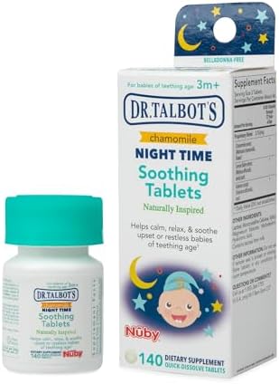 Dr. Talbot's Night Time Chamomile Soothing Tablets, Naturally Inspired, Quick Dissolve, 140 Count Dr. Talbot's