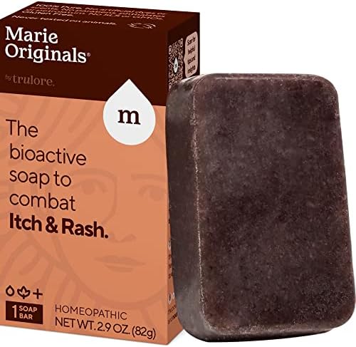 Marie Originals Itch Relief Soap Body Wash Bar - All Natural Instant Relief from Insect Bites, Chicken Pox, Chiggers and Other Skin Irritations ie. Anti- Itch Calming Soap Marie Originals