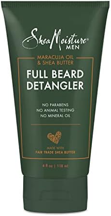 SheaMoisture Beard Conditioner, Full Beard Detangler for Full Beards, Maracuja Oil and Shea Butter, Paraben Free, 4 oz SheaMoisture