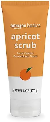 Amazon Basics Apricot Scrub Facial Cleanser, 6 Ounce (Previously Solimo) Amazon Basics