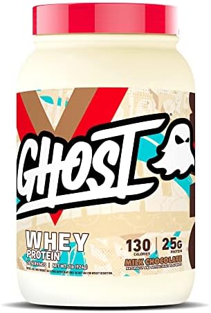 GHOST Whey Protein Powder, Oreo - 2LB Tub, 25G of Protein - Cookies & Cream Flavored Isolate, Concentrate & Hydrolyzed Whey Protein Blend - Post Workout Shakes GHOST