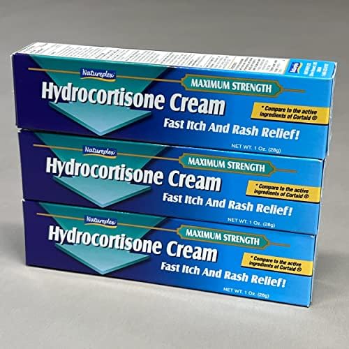 Natureplex Hydrocortisone Cream Anti-Itch Cream, 1% (3 Pack) (3) Hydrocortisone Cream