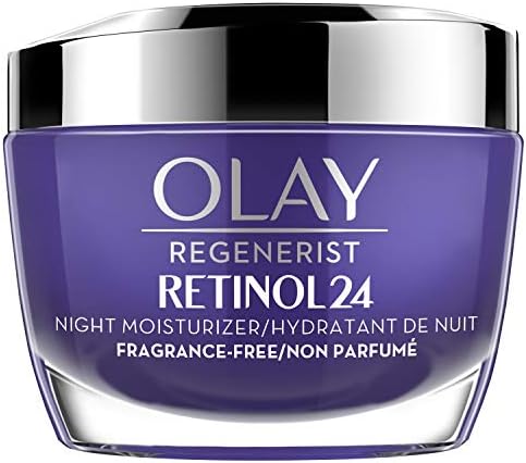 Olay Regenerist Retinol 24 Night Moisturizer cream, Fragrance free, 1.7 Fl Oz Olay