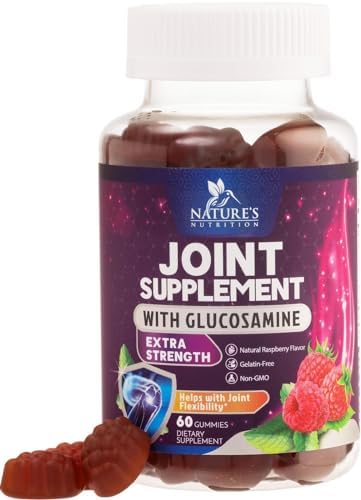 Nature's Joint Support Gummies (Жевательные конфеты) Glucosamine Plus Vitamin E - Joint Support Supplement for Occasional Discomfort for Back, Knees & Hands - Joint Health & Flexibility Supplement - 120 Gummies Nature's Nutrition