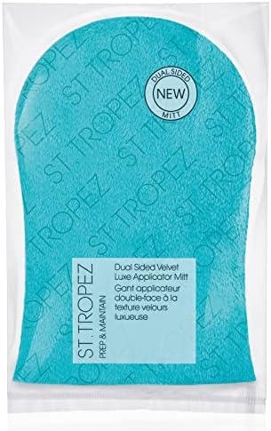 St.Tropez Double-Sided Luxe Velvet Applicator Mitt, Soft Self Tanning Mitt for a Flawless Finish, Waterproof Tanning Mitt for a Smooth and Even Self Tan, Ultimate Mitt for Self Tanner, 1 ct NO_BRAND