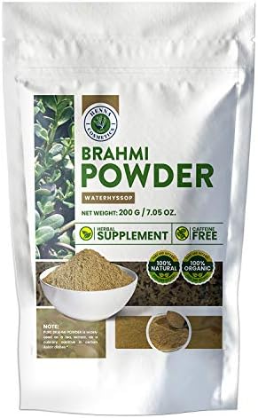 Brahmi Powder (Порошок)/Waterhyssop/Bacopa Monnieri, Pure, Natural Herbal Supplement |200 Grams/ (7.05 Ounces) 100% Organic | Henna Cosmetics Cypri HENNA COSMETICS CYPRI