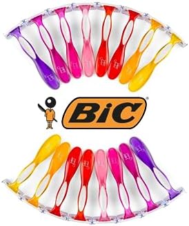 BIC Soleil Color Collection Disposable Razors for Women, 16-Count, 3 Blades - Premium Shaving Razor Set with Aloe Vera and Vitamin E Lubricating Strip - Luxurious Personal Care Products BIC