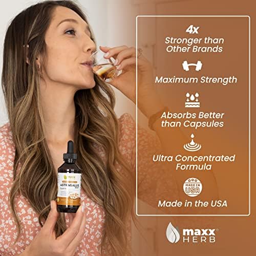 Maxx Herb Astragalus Root Extract - Max Strength Liquid (Жидкость) Tincture Absorbs Better Than Capsules (Капсулы) or Powder (Порошок), for Immune Support and Mental Clarity - 4 Oz Bottle (60 Servings (Порции)) Maxx Herb