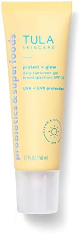 TULA Daily SPF 30 Sunscreen Gel - Broad Spectrum, Non-Greasy, Reef-Safe with Blue Light & Pollution Protection Tula