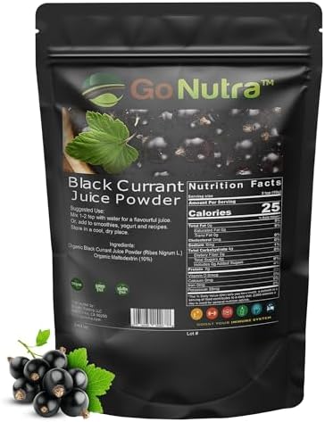 Go Nutra Black Currant Powder Ribes Nigrum 1lb Antioxident Anthocyanin Blackcurrant Berry Go Nutra