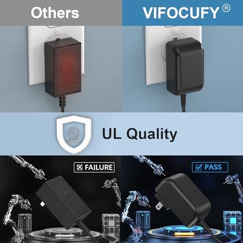 AC Adapter Power Cord for Alesis Recital 61 88 Key Digital Piano 7101215 7-10-1215 7-101215 710-1215 Charger Replacement Power Supply with UL Listed Vifocufy