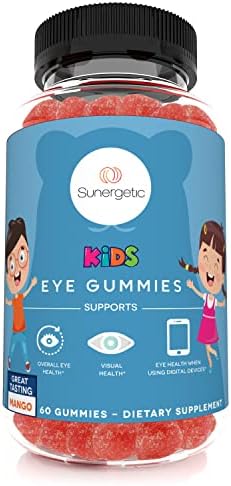 Premium Eye Support Gummies–Lutein Gummies with Zeaxanthin Supports Overall Eye Health, Vision & Macular Health–Clinically Studied Lutein & Zeaxanthin Gummies with Lutemax 2020-60 Eye Gummies Sunergetic