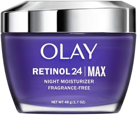 Olay Retinol 24 Max Moisturizer, Retinol Hydrating Night Face Cream, Non Greasy, Fragrance-Free 1.7 oz Olay