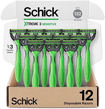 Одноразовая бритва для головы Schick Xtreme 3 Original для чувствительной кожи, 12 шт. Schick