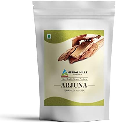 HERBAL HILLS Arjuna Bark Powder (Terminalia Arjuna) | 16 Oz (454 GMS) | Standardized Extract Wellness and Health Supplements HERBAL HILLS