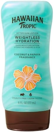 Hawaiian Tropic Weightless Hydration After Sun Lotion with Aloe, 6oz Twin Pack | Hawaiian Tropic Lotion, Moisturizing Lotion, After Sun Care, After Sun Moisturizer, 6oz each Twin Pack Hawaiian Tropic