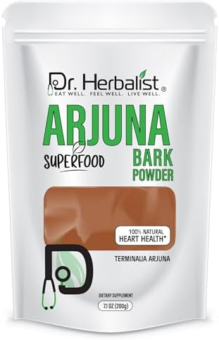 DR Herbalist Arjuna Powder (Порошок) - 200g - 100% Herbal, Natural & Authentic - Herbal Powder for Heart Health - Resealable Pouch Dr. HERBALIST