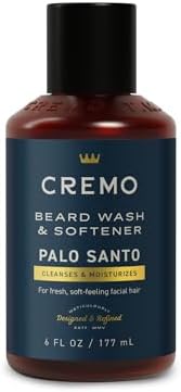 Cremo Palo Santo (Reserve Collection) Beard Wash & Softener, Moisturizes, Styles and Reduces Beard Itch for All Lengths of Facial Hair, 6 Fluid Oz Cremo